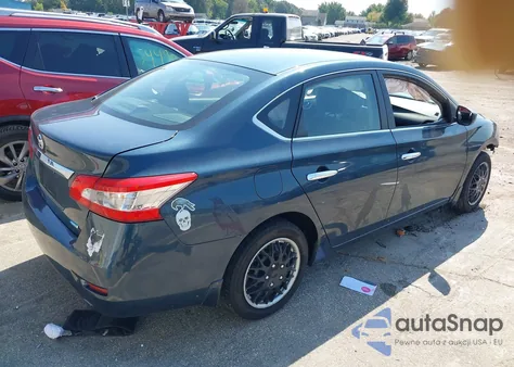 2013 Nissan Sentra S z USA, uszkodzony, nr VIN 3N1AB7AP9DL793975